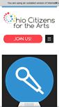 Mobile Screenshot of ohiocitizensforthearts.org